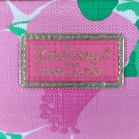 Lilly Pulitzer for Estee Lauder Hibiscus Floral Makeup Cosmetic Travel Bag - Picture 3 of 5